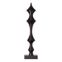 Tall Slender Floor Statue Minimalist Art Piece for Hotel Lobby