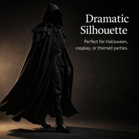 Fancy Dress Costume Hooded Cape, Gothic Fashion Hooded Cloak, Dress Costume Hall #variant:S