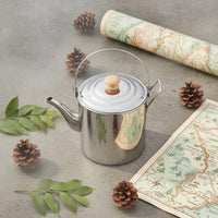 Camping Kettle Construction Portable Outdoor Teapot Hanging Bail Handle Kettle for Campers, Hikers, Hiking, Picnic