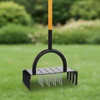 Manual Spike Aerator Ergonomic Handle Soil Loosener Pre Assembled for Yard