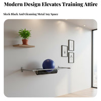 Wall Mounted Fitness Ball Rack Space Saving Gym Ball Wall Mount Keeps Workout Area Organized for Garage