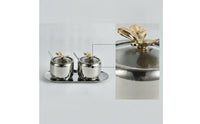 Seasoning Organizer Box with Tray Reusable for Dining Table