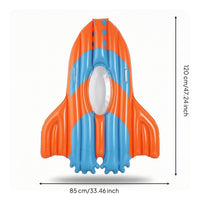 Inflatable Water Board with Window Two-chamberChamber Inflatable Surfboarding Easy to Inflate Pool Lounger with Handles for Kids, Young Children