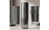 Slim Portable Coffee Maker Compact Portable Coffee Machine LED Indicator Lights Kitchen Appliance Transparent Chamber