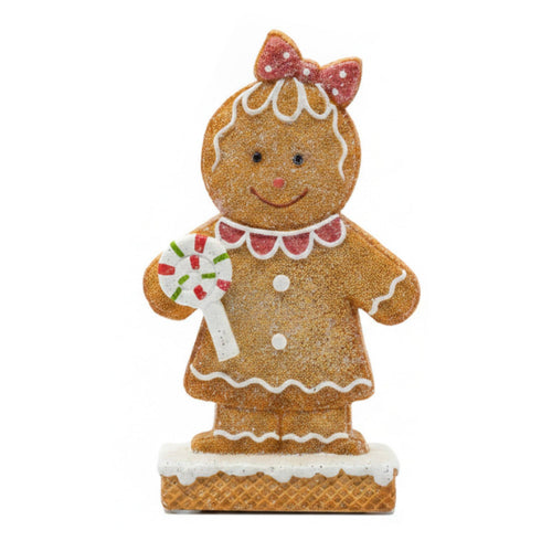 Gingerbread Man Figurine Resin Gingerbread Figurine Cute for Hosts