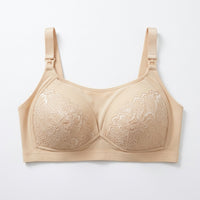 Nursing Bras for Breastfeeding with No Underwire and Thin Padding, Maternity with Front Opening Design, Plus Size Extended Cup Range