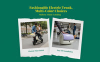 Large rear trunk with backrest