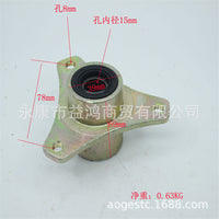 Modified Kart Front Steering Parts for Niu Beach Car, Front Non-Brake Steering Knuckle with Three-Hole Bearing Flange