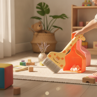Kids Broom and Dustpan Set Lightweight Mini Hand Broom Dustpan Combo Parent-Child Interactive Young Child Cleaning Set