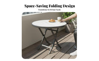 Folding Dining Table Foldable Small Space Table Sturdy & Long-Lasting