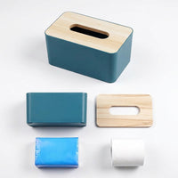 Tissue Box Holder for Bathroom Decor and Home Office, Rectangular Tissue Boxes with a Solid Base, Purple Red Napkin Dispenser, 16x12x9cm Plastic