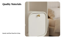 Transparent C-Shaped Table Multifunctional Nightstand Clear Look for Living Room