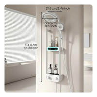 360° rotating rainfall shower head