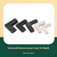 Vintage Aluminum Alloy Opening Screen Corner Bracket, Plastic Internal Angle Connector, Easy Installation, firm-fit, DIY Home Opening Accessories