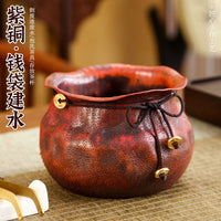 Purple Copper Japanese Tea Wash Basin for Gongfu Tea Set