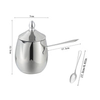 Oval-Shaped Coffee Pot with Lid Latte Art Pitcher Easy to Clean for Home, Cafe