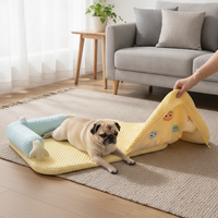 Pet Cooling Mat for Dogs and Cats, Breathable Washable Summer Pet Bed for Corgi, Bichon, Small to Large Breeds