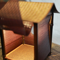 手工竹编紫竹灯屋中式台灯灯笼茶室禅意氛围灯茶台灯工艺品