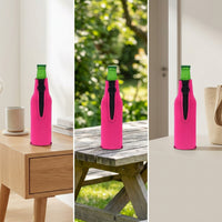 330ML Christmas Beer Bottle Sleeve Neoprene Wine Bottle Cover with Zipper and Handle for Outdoor Use