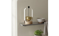 Decorative Wind Chime Small Shelf Accent Wood Base Bell Minimalist Design