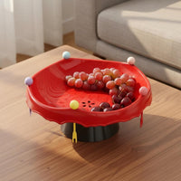 Draining Snack Platter Food Grade Plastic Candy and Nut Serving Tray for Party