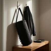 Cylindrical Storage Bag Polyester Inner Lining Outdoor Gear Zipper Closure
