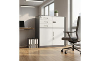 Locking File Cabinet Combination Lock Steel File Cabinet Three Drawers