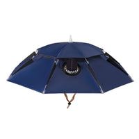Handsunrestricted Umbrella Hat with Fan Cooling Solar Fan Hat Wide-Brim Breathable for Gardening