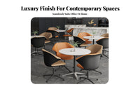 Upholstered Rotating Armchair Light Luxury Aesthetic Lounge Chair Modern Design Plush Cushioning for Homeowners, Living Room
