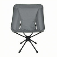 360 Swivel Camping Chair Metal Frame Compact Travel Chair Four-Leg Base