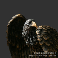 树脂工艺品办公室大展宏图老鹰大鹏展翅摆件客厅高级真实感受强