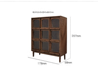 Miniature Nine-Grid Storage Cabinet Dollhouse Furniture M175