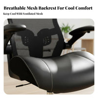 Ergonomic Chair with Headrest Lumbar Support Highspine Reclining Chair 360° rotate for People Working from Home, Students