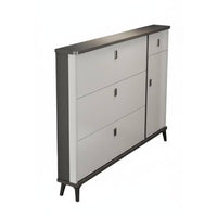 Tip-out Footwear Storage Unit Space-Saving Design Flip Drawer Footwear Storage Unit Modern Design for Apartment Dwellers, Homeowners, Hallway, Mudroom