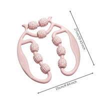 Muscle Soreness Relief Circular-Shaped Roller Massager Independent Rollers Leg Clamp Massager Stretchable Design U-Shaped Leg Roller for Runners, Athletes, Stretching Practitioners, Post-Workout, Home Gym, Office