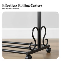 Single-Rod Clothing stand featuring Shelf Nordic appearance Garment Rack Minimalist Design Easy Assembly for Students