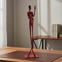 Reading Woman Statue Modern Reading Thinker Statue Artistic Woman Sculpture for Desk