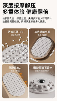 Soft Silicone Acupressure Mat for Foot Massage, Thickened Yoga Round Foot Mat