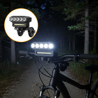 High Brightness LED Cycle Light with Alert Power Display Cycle Headlight Long Battery Life for Cyclists