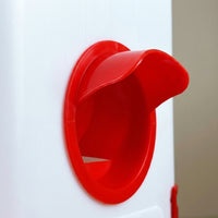 Poultry Drinker Water Dispenser, Chicken Feeders and Drinkers for Backyard Smallholding Hanging Design, White Red Blue