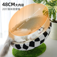 猫抓板猫窝创意足球世界杯主题猫爪板麻绳蛋壳窝吊床家用猫咪用品