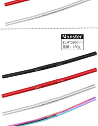Litepro 自行车超轻车把monster铝合金25.4mm折叠车直把长540/580