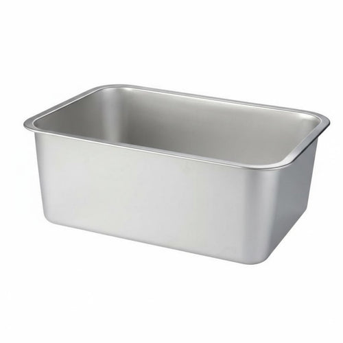 Rectangular Steel Basin Easy to Clean Food Pan Deep Design for Chefs, Home Cooks