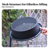 Round Plastic Soil Sifter Multi-Functional Round Gardening Sifter Easy to Clean
