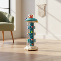 Activity Center with Internal Track Travel-Friendly Toddler Activity Tracker Toy Portable Compact for Toddlers, Home