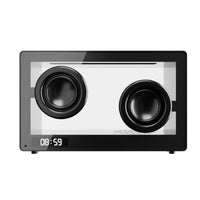 Bluetooth Transparent Speaker Dual-driverDriver Speaker with Clock Compact Gadget Portable for Nightstand
