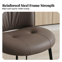 Minimalist Design Upholstered Side Chair Nordic Design Padded Accent Chair Supportive Backrest Home Furniture Comfortable Cushion for Homeowners, Interior Decorators, Restaurant Owners, Dining Room, Bedroom