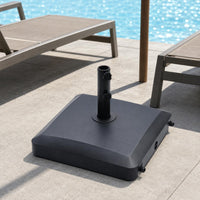 Patio Umbrella Base Tightening Knobs Wheeled Umbrella Base Black Outdoor Accessory