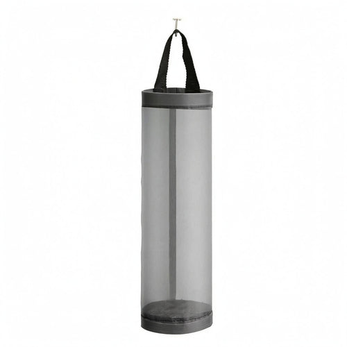 Mesh Hanging Storage Bag Uncovered Top Wall Hanging Storage Bag Black Handles