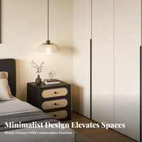 3-Drawer Rattan Bedside Table Multi-Functional Nightstand Easy Assembly